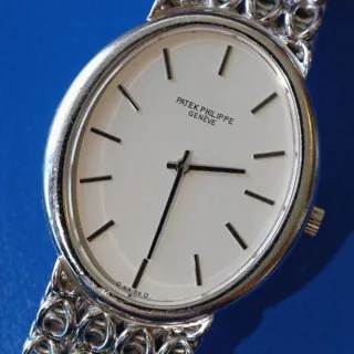 Patek Philippe Golden Ellipse 3848/1 35mm White gold White