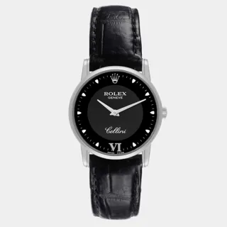 Rolex Cellini 5116 32mm White gold Black