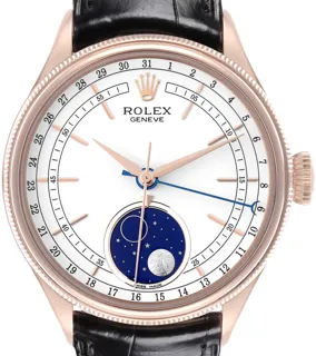 Rolex Cellini Moonphase 50535 39mm Rose gold White