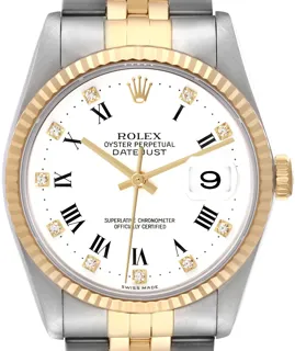 Rolex Datejust 36 16233 Stainless steel White