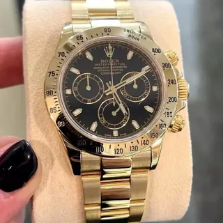 Rolex Cosmograph Daytona 116508-0004 40mm Yellow gold Black