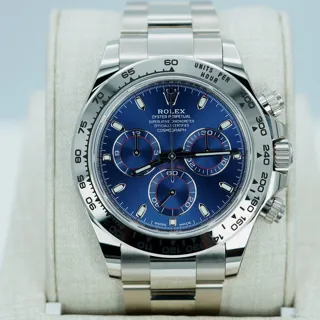 Rolex Daytona 116509-0071 White gold Blue