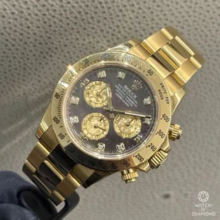 Rolex Daytona 116528-0039 Yellow gold Black