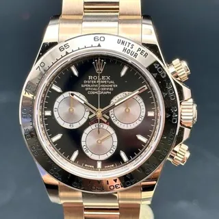 Rolex Daytona 126505 40mm Rose gold Black