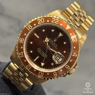 Rolex GMT-Master 16758 Yellow gold