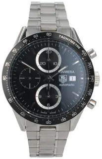 TAG Heuer Carrera CV2010 41mm Stainless steel Black