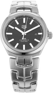 TAG Heuer Link Calibre 5 WBC2110.BA0603 41mm Stainless steel Black