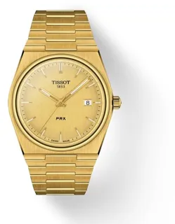 Tissot PRX T137.410.33.021.00 40mm Yellow gold and Stainless steel Champagne