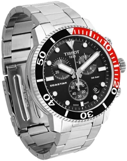 Tissot Seastar T1204171105101 45mm Stainless steel Black