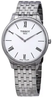 Tissot Tradition T063.409.11.018.00 39mm Stainless steel White