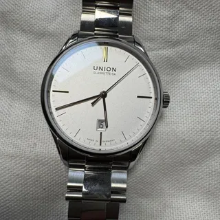 Union Glashütte Viro Date D011.407.11.031.01 41mm Stainless steel Silver