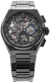 Zenith Defy El Primero 49.9000.9004/78.M9000 44mm Black ceramic Skeletonized