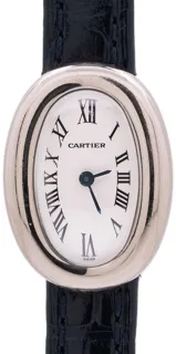 Cartier Mini Baignoire 2369 18mm 18K WG White