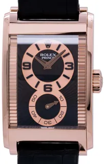 Rolex Cellini Prince 5442/5 28mm Rose gold Black