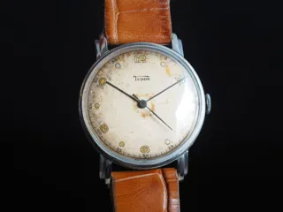 Tudor 34.5mm Chrome Cream