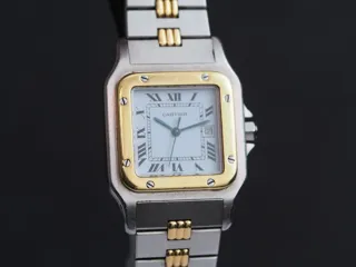 Cartier Santos 2961 29mm Yellow gold and Stainless steel White