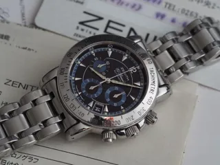 Zenith El Primero Rainbow 02.0461.400 40mm Stainless steel Black and Blue