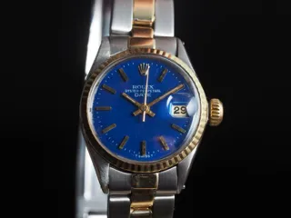 Rolex Date Yellow gold and Stainless steel Blue