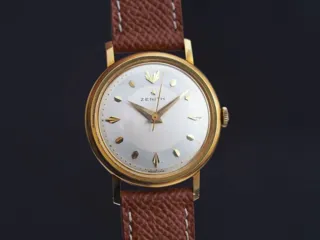 Zenith 34mm 18k Gold Cream