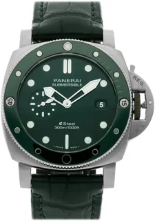 Panerai Submersible PAM 01287 44mm Stainless steel Green