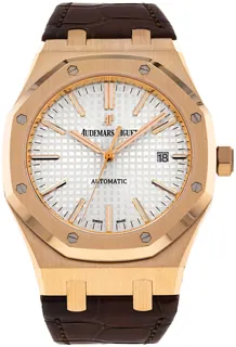 Audemars Piguet Royal Oak 15400OR.OO.D088CR.01 41mm Rose gold Silver