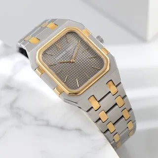 Audemars Piguet Royal Oak Rectangular 6009SA 28mm 18kt steel$yellow gold Gray