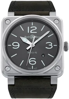 Bell & Ross Instruments BR0392-GC3-ST/SCA 42mm Stainless steel Gray