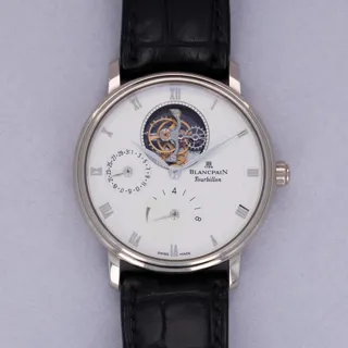 Blancpain Villeret 6025-1542-55b 37.5mm White gold White