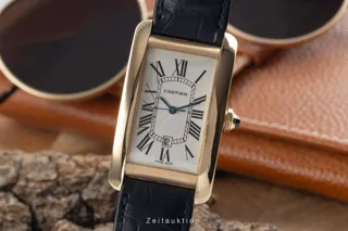 Cartier Tank Américaine W2605456 27mm Yellow gold Silver