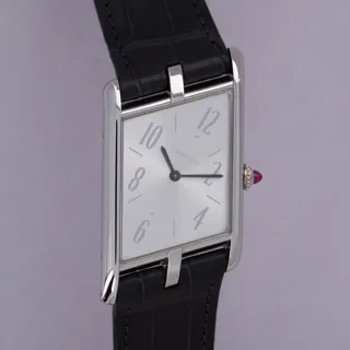 Cartier Tank Asymétrique WGTA0042/4286 47.1mm Platinum Silver