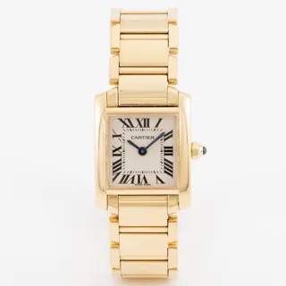 Cartier Tank Française W50002N2 20mm 18k yellow gold