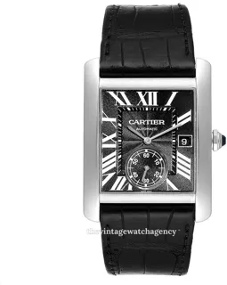 Cartier Tank MC W5330004 34.5mm Stainless steel Black