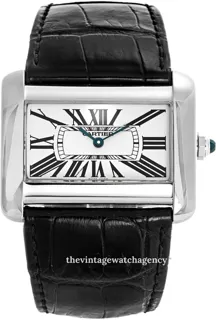 Cartier Tank W6300755 38mm Stainless steel Silver