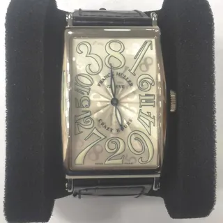 Franck Muller Crazy Hours 1200 CH 32mm White gold Silver