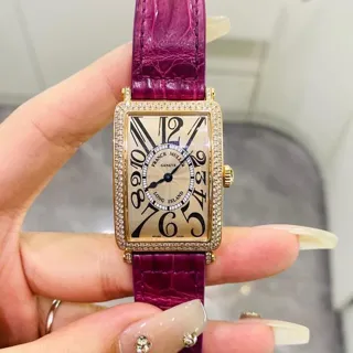 Franck Muller Long Island 950 QZ 26mm Yellow gold Yellow