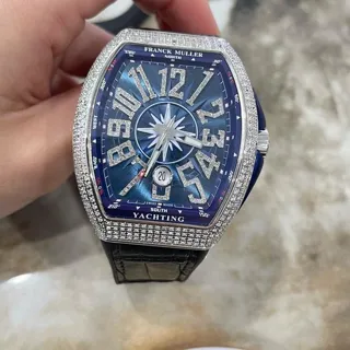 Franck Muller Vanguard V 45 SC DT 44mm Stainless steel Blue