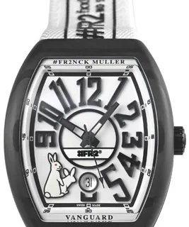 Franck Muller Vanguard V41SCDT FR2  NR 41mm Carbon fiber White