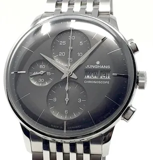 Junghans Meister Chronoscope 027/4324.44 41mm Stainless steel Black