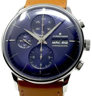 Junghans Meister Chronoscope 027/4526.00 41mm Stainless steel Blue