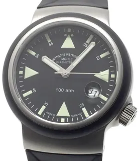 Mühle Glashütte S.A.R. Rescue-Timer M1-41-03 42mm Stainless steel Black