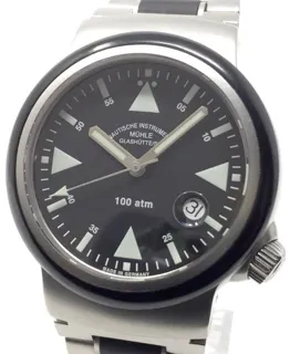 Mühle Glashütte S.A.R. Rescue-Timer M1-41-03 42mm Stainless steel Black