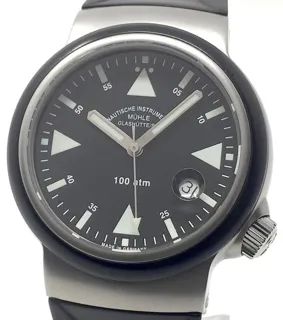 Mühle Glashütte S.A.R. Rescue-Timer M1-41-03 42mm Stainless steel Black