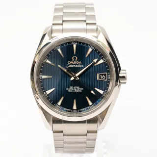 Omega Aqua Terra 231.10.39.21.03.001 38.5mm Stainless steel Blue