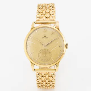 Omega 36mm 18k yellow gold