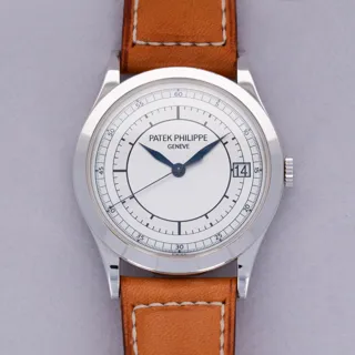 Patek Philippe Calatrava 5296G-001 38mm White gold Silver