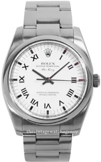 Rolex Air King 114200/7 34mm Stainless steel White