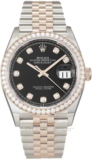 Rolex Datejust 126281RBR-0007 Rose gold and Stainless steel Black