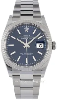 Rolex Datejust 36 126234-0018 White gold and Stainless steel Blue