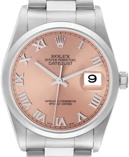 Rolex Datejust 16200 36mm Stainless steel Salmon