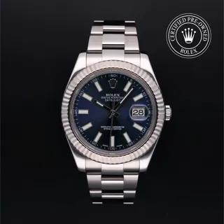 Rolex Datejust II 116334 Stainless steel Blue